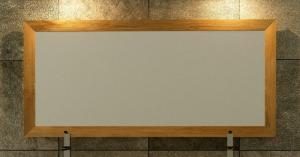 Miroir en teck rectangulaire WALK L160 x H65