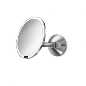 Miroir Grossissant Simplehuman à capteur mural cablé ∅20cm