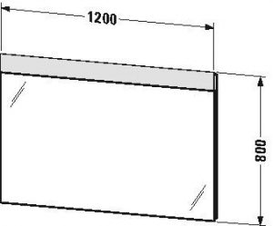 Miroir Salle de Bain Lumineux Duravit DuraStyle Aluminium Blanc DS747003737