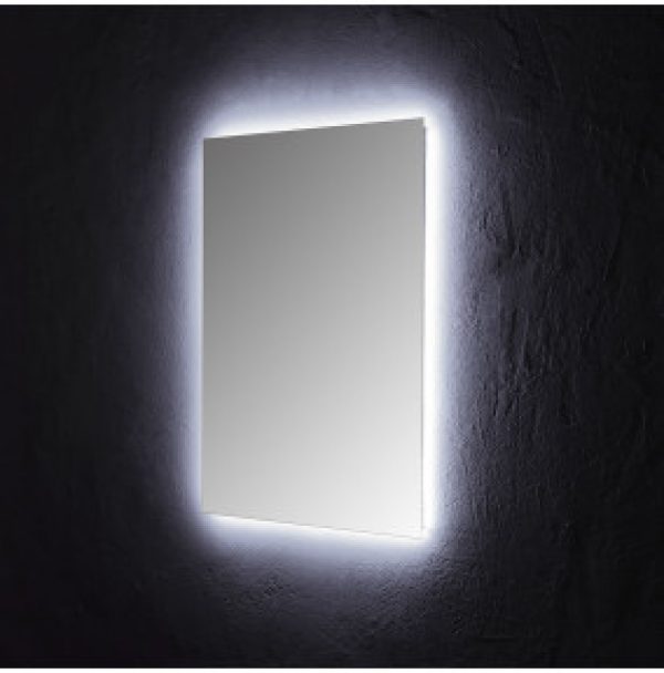 MIRROR DE BAIN 60×80 CM AVEC ÉCLAIRAGE PERIMÉTRIEL LED