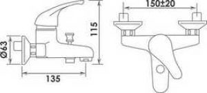 Mitigeur bain douche série ECO Garantie 2 ans