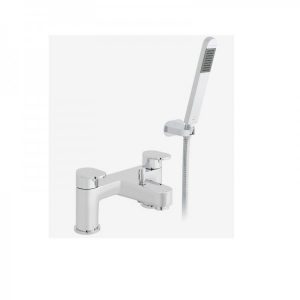 Mitigeur Bord de Baignoire Vado Life 3 Trous Avec Set De Douche Chromé LIF-130+K-C/P