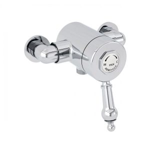 Mitigeur de douche exposé avec raccord de sortie inférieur Glastonbury 147 x 127 x 158 mm Heritage