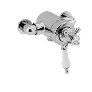 Mitigeur de douche exposé avec raccord de sortie inférieur Hartlebury 147 x 127 x 158 mm Heritage