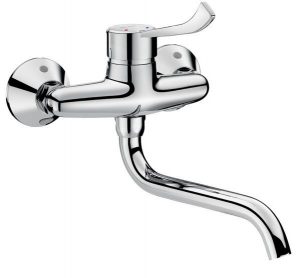 Mitigeur Lavabo Delabie Chromé Mural 2519L