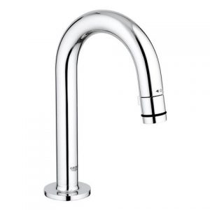 Mitigeur Lavabo Monotrou Grohe sur colonnette bec courbe