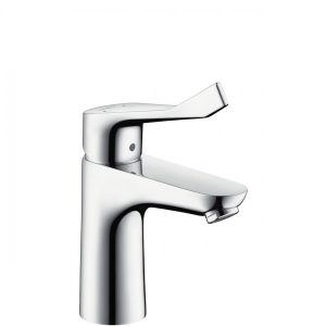 Mitigeur Lavabo Monotrou Hansgrohe Focus Care 100 sans tirette ni vidage poignée extra longue