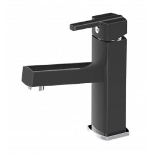 Mitigeur lave-mains carré SCOOP Noir – eau…