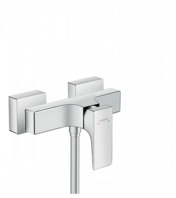 Mitigeur monocommande de douche pour montage apparent Hansgrohe Metropol Chromé (32560000)