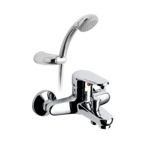 Mitigeur Mural Vado Chelsea 2 Trous Avec Set De Douche Chromé CHE-123+K-C/P