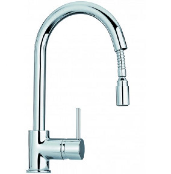 MITIGEUR POUR CUISINE AVEC DOUCHETTE À EAU COULISSANTE | PIUMA