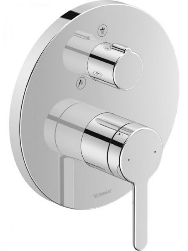 Mitigeur thermostatique de douche encastré Duravit C1 195x195x195mm (C14210)