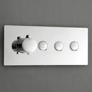 Mitigeur thermostatique de douche à encastrer NT7177 3 sorties – avec corps d&rsquo;encastrement