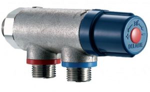 Mitigeur Thermostatique Douche Delabie Nickel 140 mm 733015