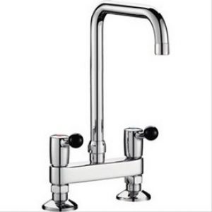 Mélangeur 2 trous à poser sur plage Delabie entraxe 150mm