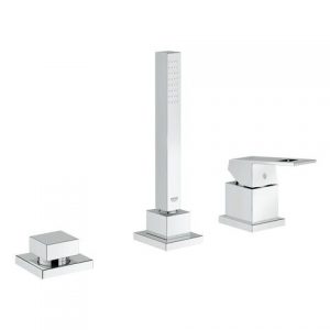 Mélangeur Baignoire Grohe Eurocube Combinaison bain-douche 3 trous