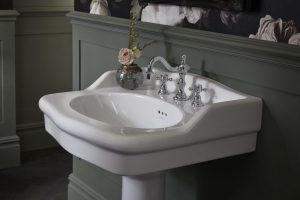 Mélangeur de lavabo à bec orientable 3 trous Hartlebury 155 x 172 x 300 mm Heritage