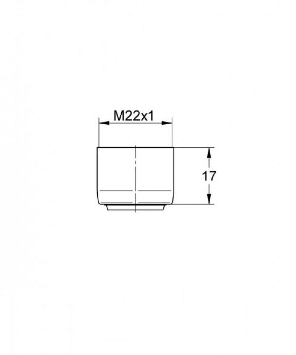 Mousseur Economiseur d’Eau Grohe Eichelberg XtraClean filetage intérieur M 22×1