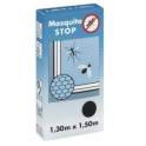 Moustiquaire pour fenêtre, « STOP&rsquo;, noir, 1,30m x 1,50m