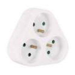 Multiprise 3 prises rondes en triangle