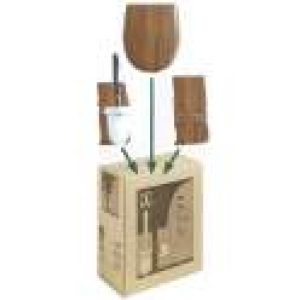 Noyer WC Abattant + Porte Brosse + Déroulant – Livraison Gratuite !