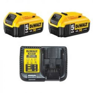 Pack 2 Batteries Dewalt Dcb184 18 V 5 Ah Xr Li Ion Chargeur Dewalt