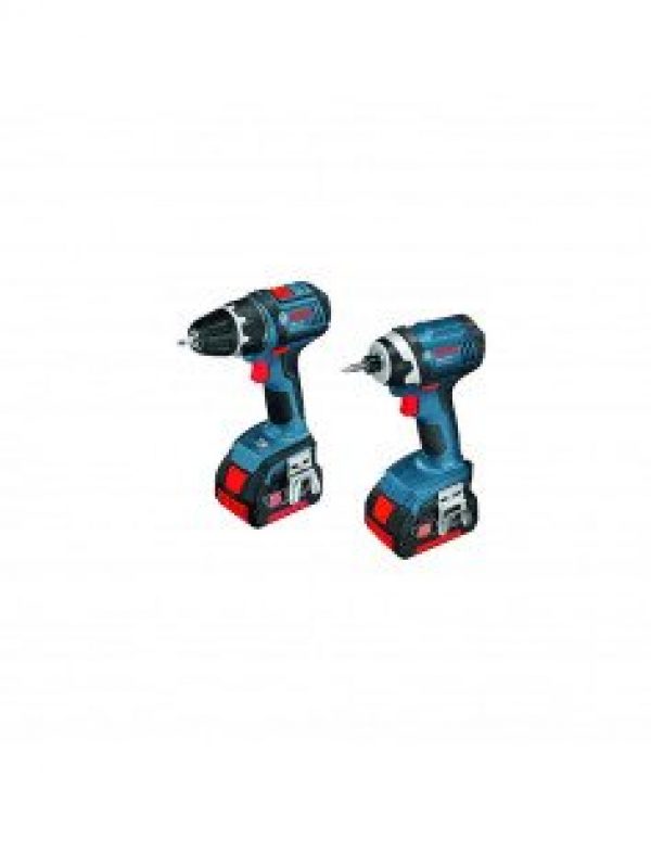 Pack BOSCH Perceuse-visseuse GSR 18 V-LI et visseuse à chocs GDR 18…