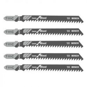 Pack De 5 Lames De Scie Sauteuse Bosch 2608630033 T111C Bois