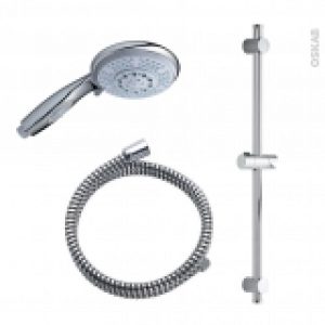 Pack Douchette Kelo Flexible Et Barre De Douche Diametre 100 Chrome