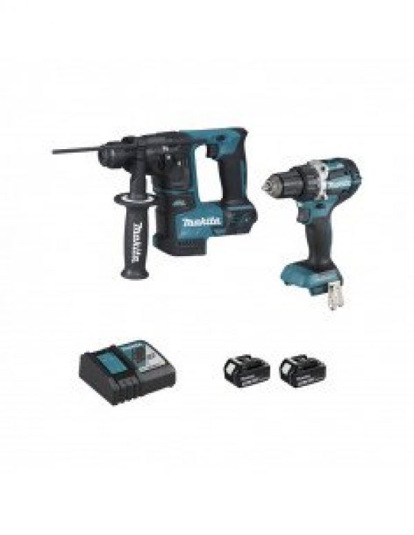 Pack MAKITA Perceuse visseuse DDF484 + Perforateur DHR171 (2X5AH)…
