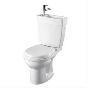 Pack WC gain d&rsquo;espace double commande avec lave main.
