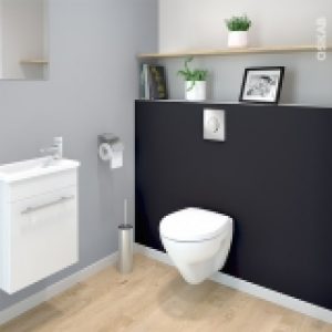 Pack Wc Suspendu Bati Mural Rapid Sl Grohe Cuvette Zapa Plaque Chromee