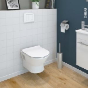 Pack Wc Suspendu Bati Universel Compact Wirquin Cuvette Idao Sans Bride Plaque Blanche