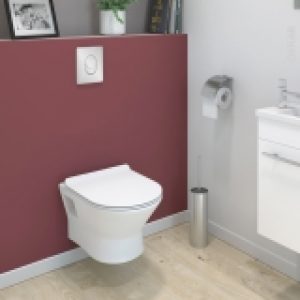 Pack Wc Suspendu Bati Universel Rapid Sl Grohe Cuvette Idao Sans Bride Plaque Chromee