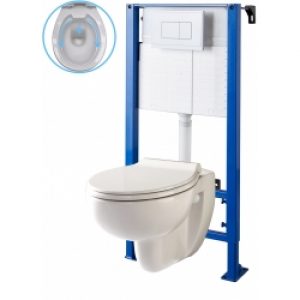 Pack wc suspendu bâti wc autoportant NF et…