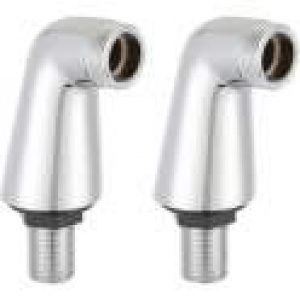 Paire de raccords sur gorge luxe double mâle 15 x 21 / 20 x 27