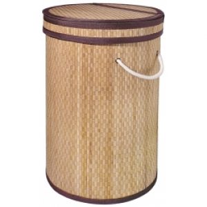 Panier à linge en bambou couleur naturel