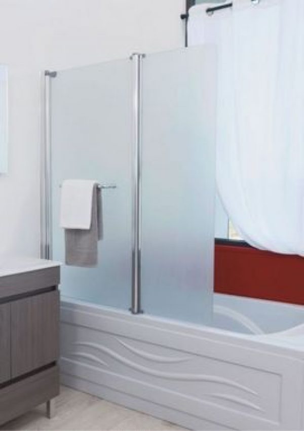 Pare baignoire 2 volet pongo verre 6 mm – Prix net livré chez vous – – Ondée