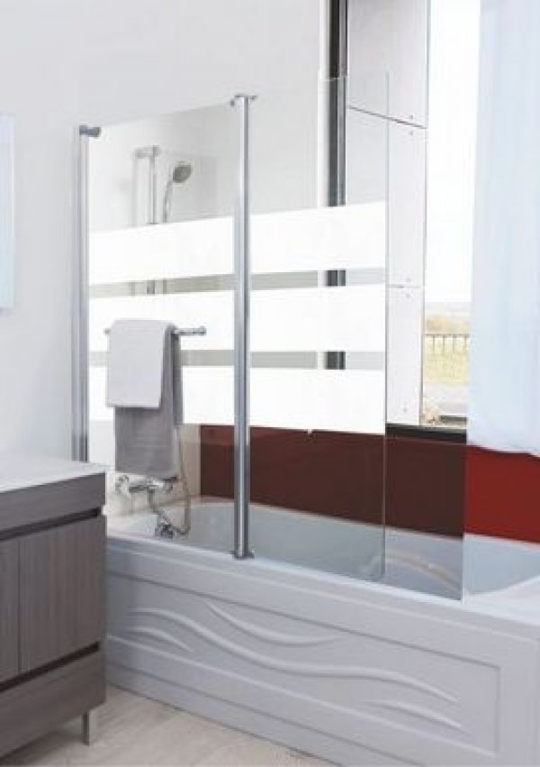 Pare baignoire 2 volet rosaa verre 6 mm – Prix net livré chez vous – – Ondée