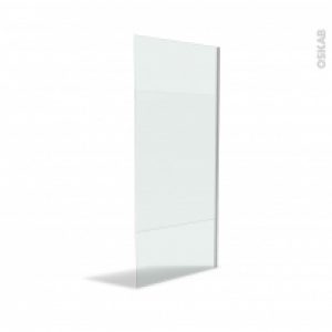 Paroi De Douche A L Italienne 90 Cm Verre Depoli 8 Mm Profiles Chromes Atlas 2