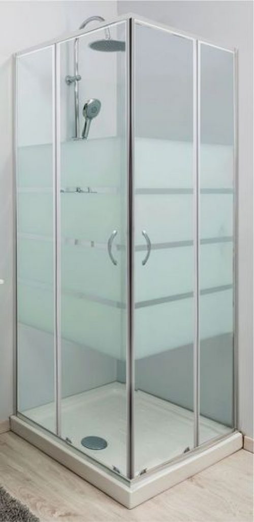 Paroi de douche angle coulissant Lucy 5mm 80 cm alu – Prix net livré chez vous – – Ondée