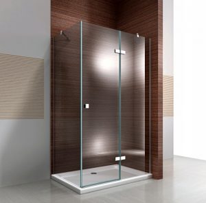 Paroi de douche fixe et porte pivotante en verre NANO transparent EX403C – 90 x 120 x 190cm