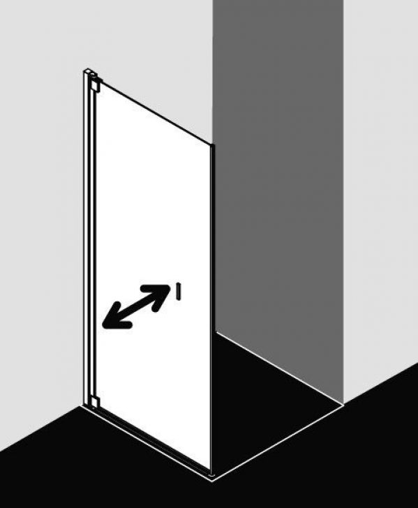 Paroi de douche Kermi RAYA mobile droite (RATBR07518)