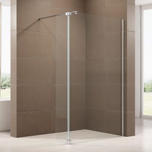Paroi de douche à l’italienne avec volet de protection NT109 verre de sécurité ESG de 8mm