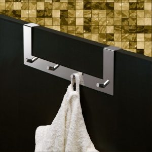 Patère Salle de Bain Gedy G-CONTRACT 4 têtes Chromé