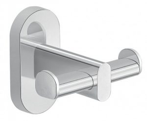 Patère Salle de Bain Gedy G-EROS Crochet double Chromé