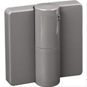 Paumelle gauche Gris foncé 18 avec ressort, contact à fermeture NY.TB 82.1 – NORMBAU