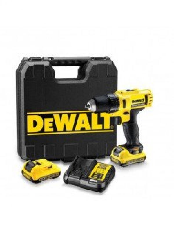 Perceuse visseuse 10,8V DEWALT (2×1,5AH) en coffret standard DCD710S2