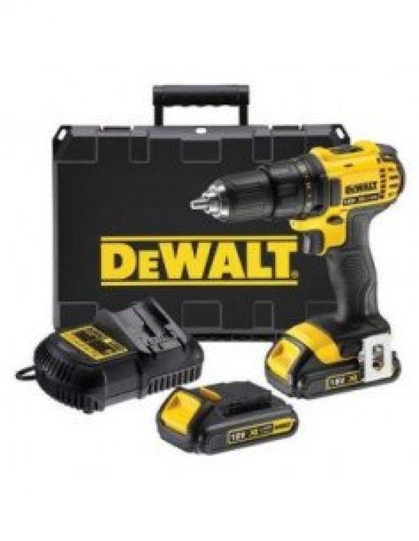 Perceuse visseuse 18V DEWALT (2×1.3AH) en coffret standard DCD771C2
