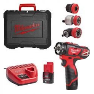 Perceuse Visseuse M12 Bddxkit 202C M12 12V 2X2Ah Avec Mandrins Amovibles